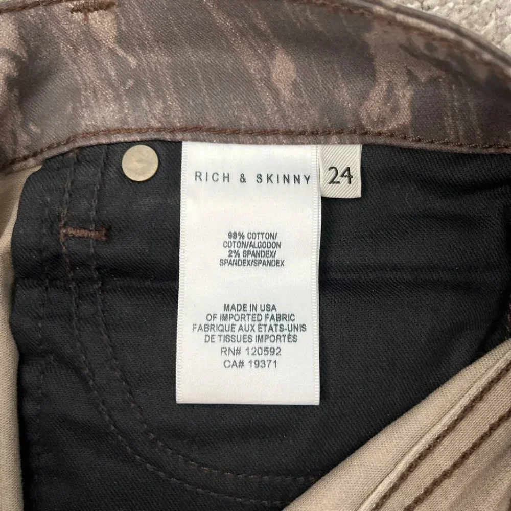 Rich & Skinny Bourbon Color Skinny Pants - SIZE 24